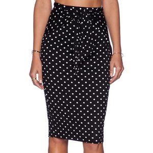 Anthropologie Polka Pencil Skirt By Bailey 44